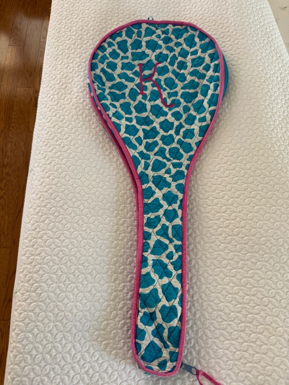 Tennis racket cover from Malabar Bay